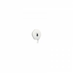 BTS001 Держатель рулона туалетной бумаги TOP MEGA, АБС-пластик, белый, серое окно Merida