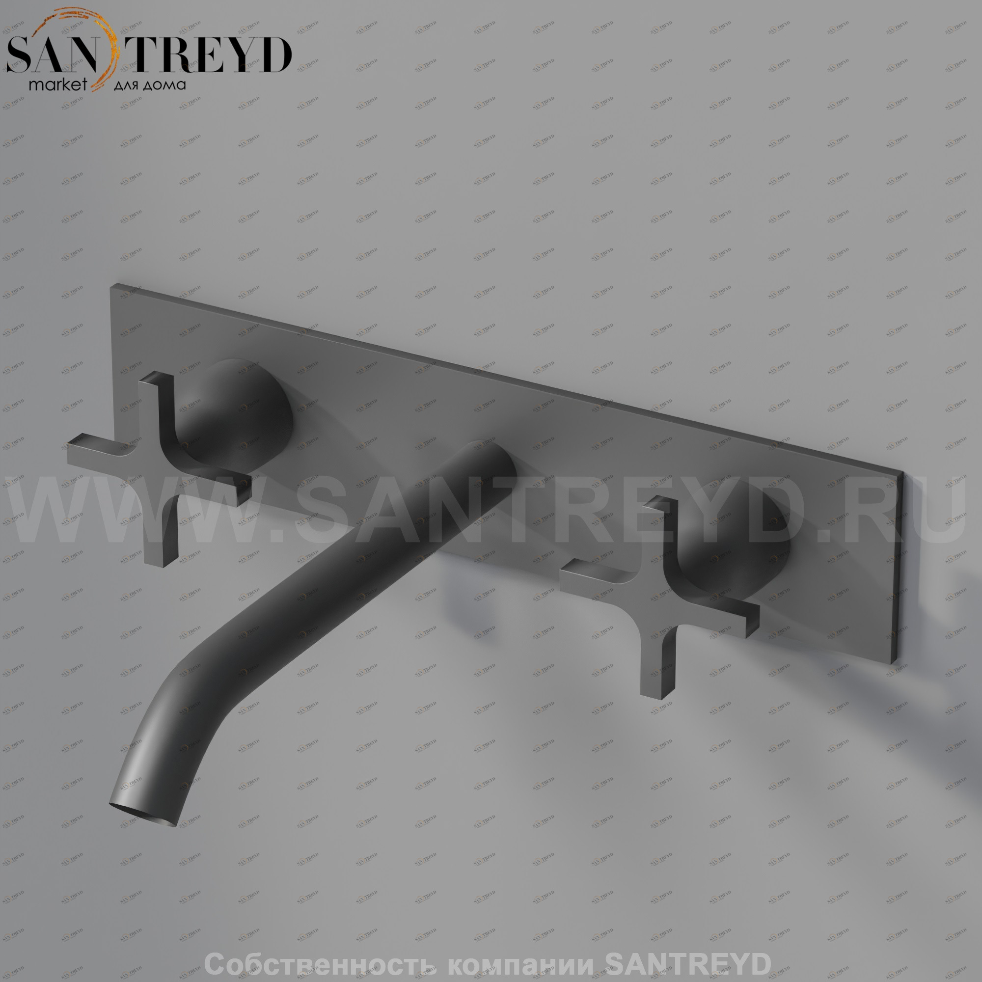 Встроенный смеситель AMEM322E MEMORY для раковины черный матовый Agape