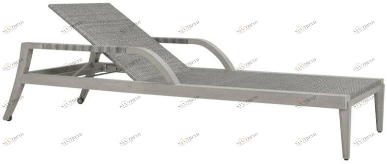 JANUS et Cie Садовая кушетка из тикового дерева с подлокотниками Rock garden sun-id-1421441