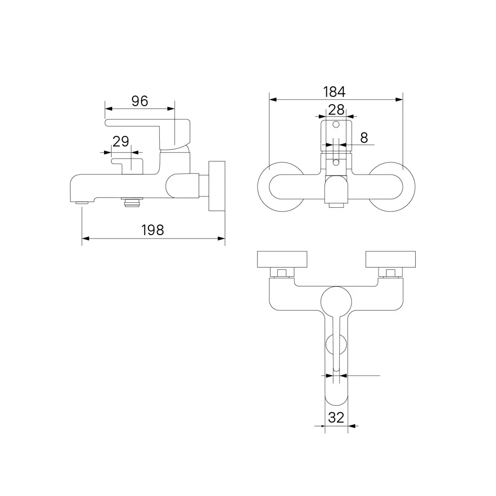 Смеситель для ванны Iddis Aiger AIGMG00i02WA однорычажный цвет золото STLM-2047987 - Вид №3