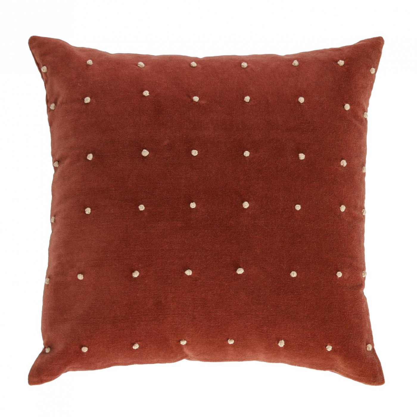 095746 Вельветовый чехол 45 x 45 см бордовый La Forma Aines 