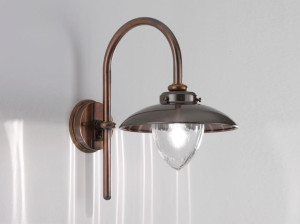 Латунная светодиодная наружная настенная лампа