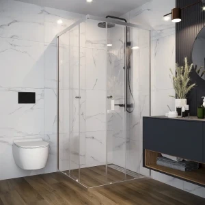 Domani-Spa Cube — угловой душевой уголок с раздвижными стеклянными створками 89364001