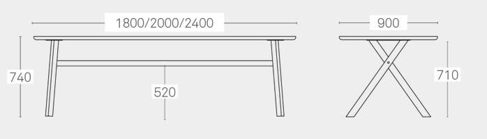 Прямоугольный стол ONDARRETA Bai ARCH-00076877 - Вид №3