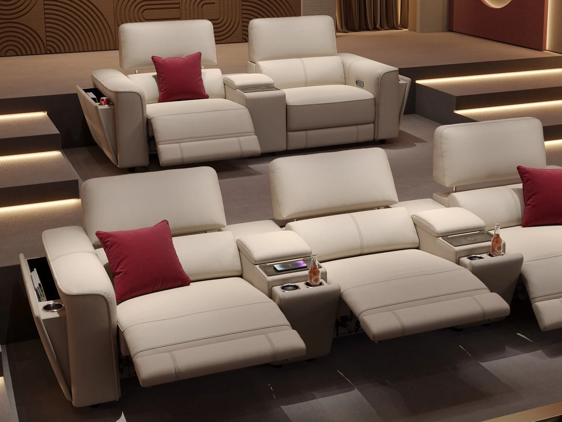 2-местный кожаный диван Sofanella Arona ARCH-00144470 - Вид №3