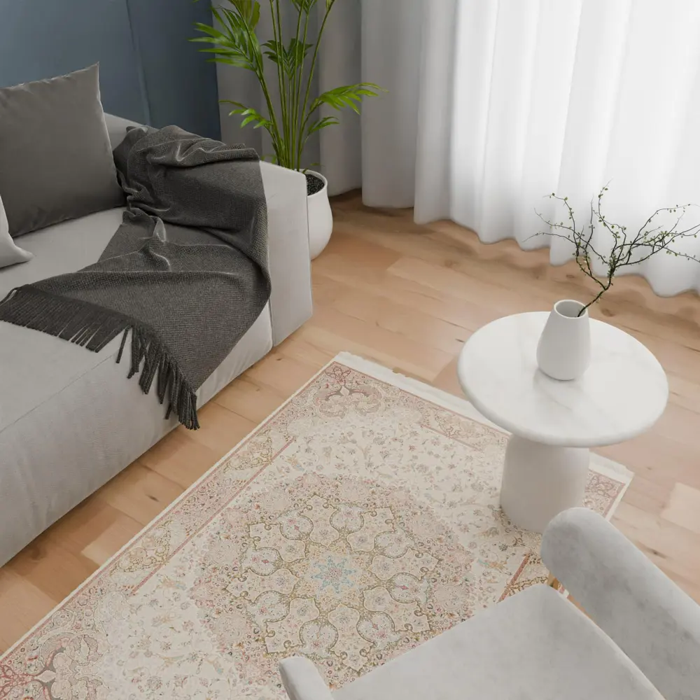 Ковер полиэстер Anisa 100x150 см цвет кремовый 86370503 STLM-2004961 Santreyd  - Вид №5