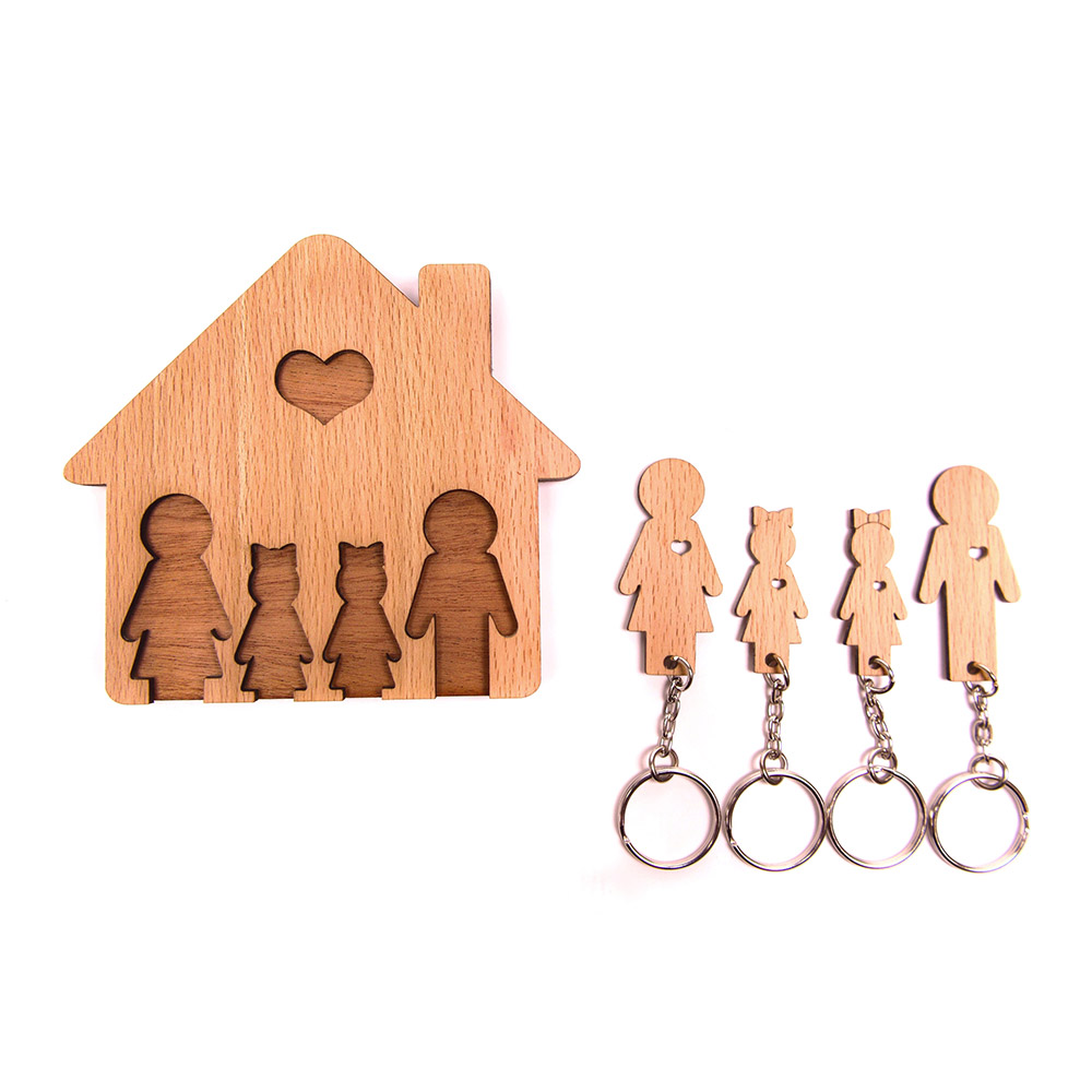 1501-43 Ключница «семья с двумя дочками» Mimi  - Вид №1