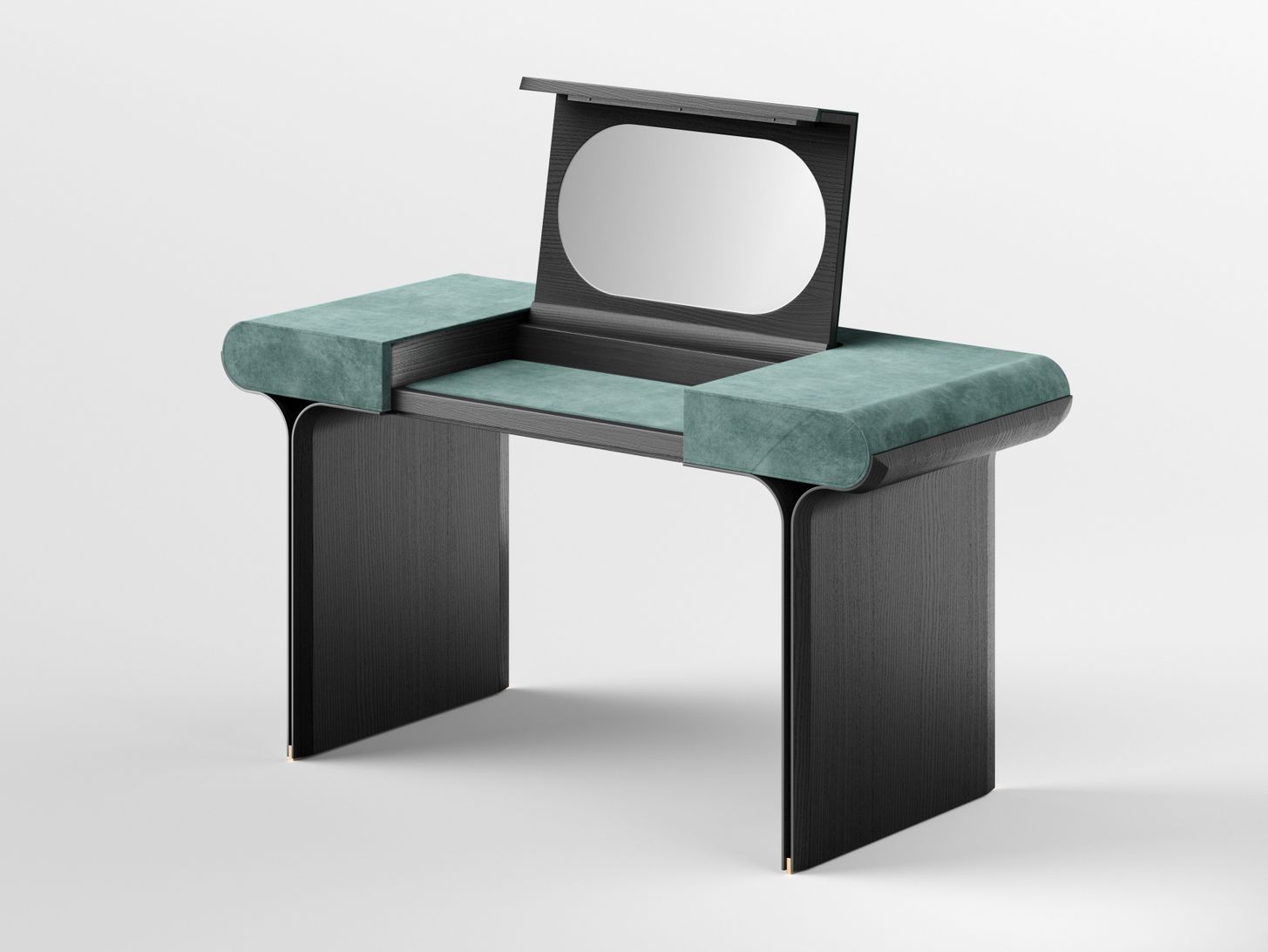 Туалетный столик с кожаной обивкой и пепельной основой Gallotti&Radice Stami ARCH-00056644 - Вид №1