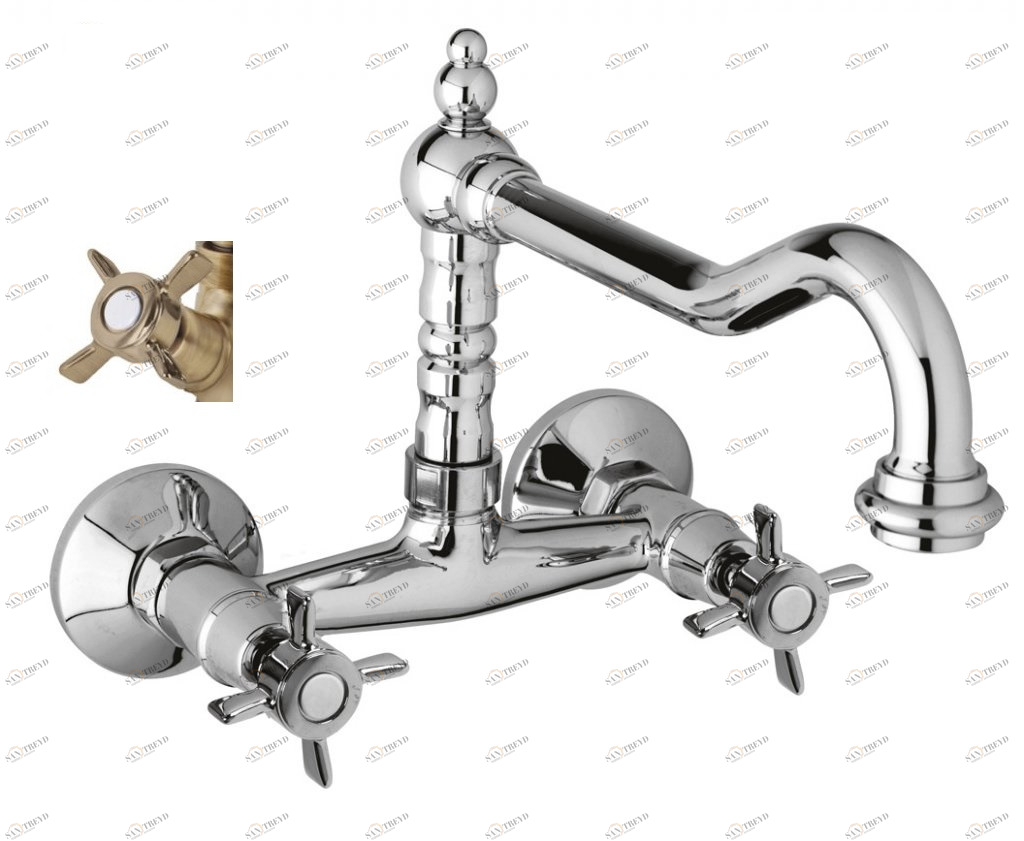 Кухонный смеситель настенного монтажа CEZARES LORD-LLP-02