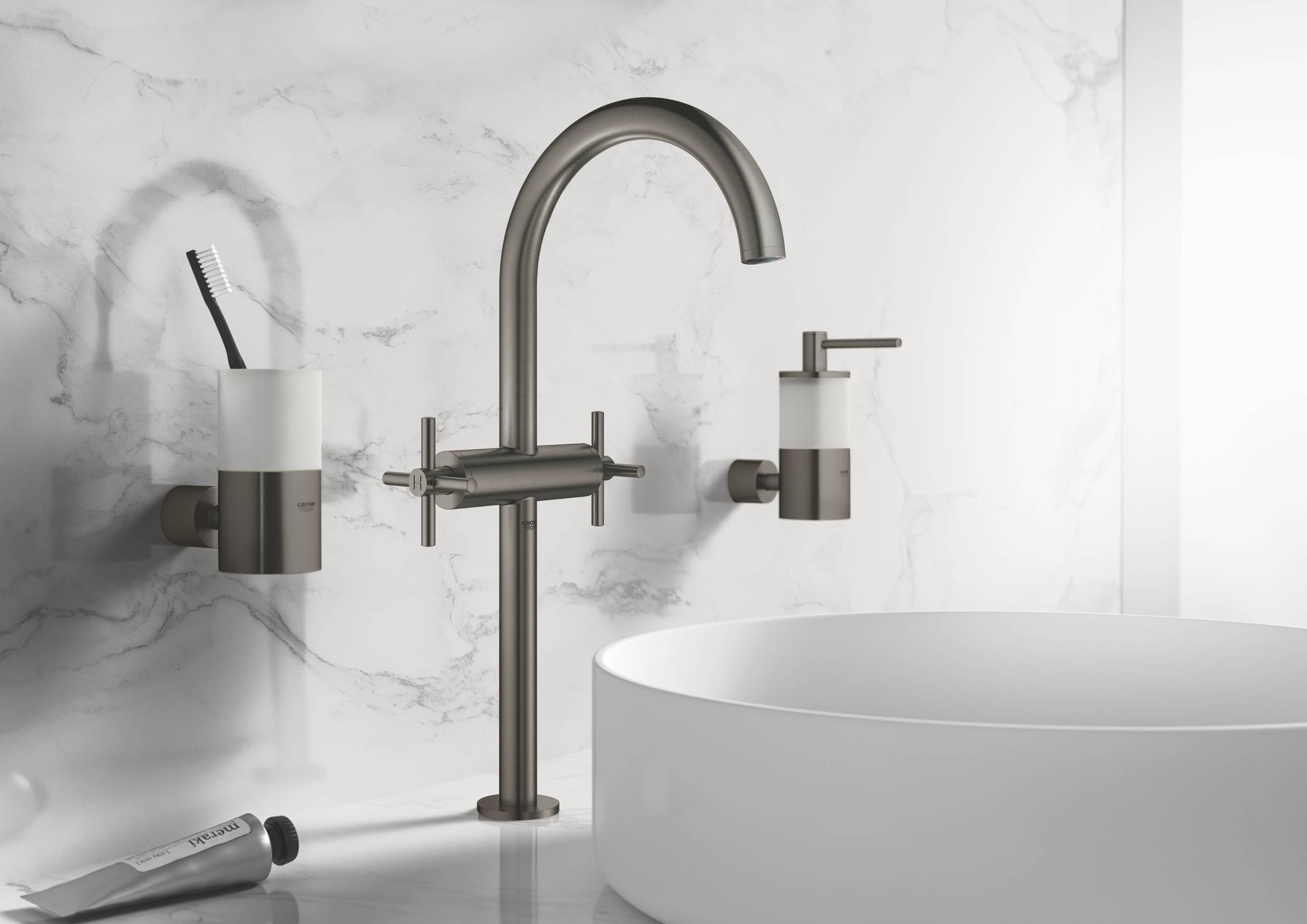 Дозатор жидкого мыла GROHE Atrio New, темный графит (40306AL3) - Вид №2
