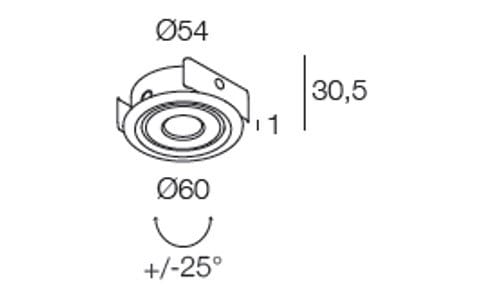 Круглый утопленный прожектор DGA STAR 3 R ARCH-00002828 - Вид №1
