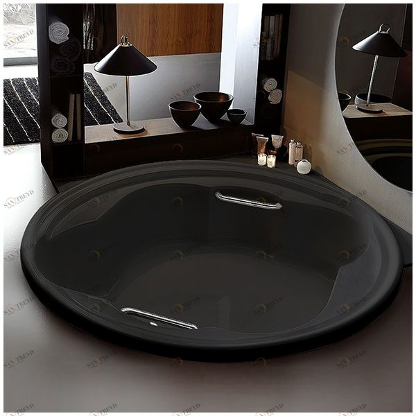 Ванна Gruppo treesse Ninfa V6591-C чёрная круглая большая VTLV6591C