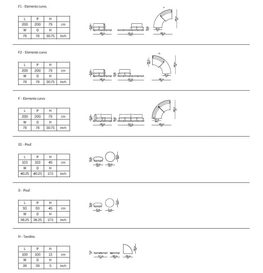 Кожаный модульный диван Baxter Aura ARCH-00089329 - Вид №14