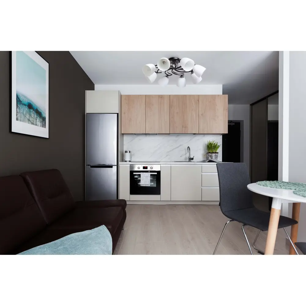 Люстра потолочная Блеск 8 ламп 16 м² цвет черный 82312595 STLM-2047526 De Markt  - Вид №10
