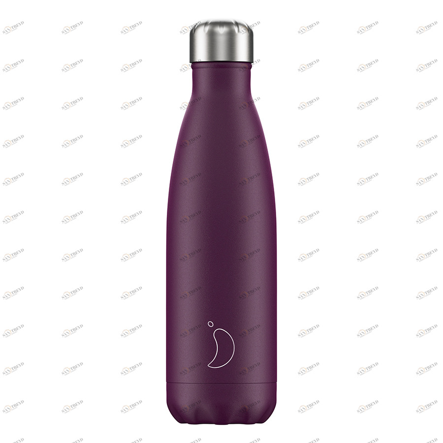 Термос 500 мл фиолетовый Matte Purple CHILLY'S BOTTLES ДИЗАЙНЕРСКИЕ 00-3947995 Фиолетовый 