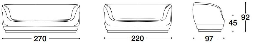 VOLPI Диван Luigi volpi Lv-21002.di2/.di3 - Вид №2