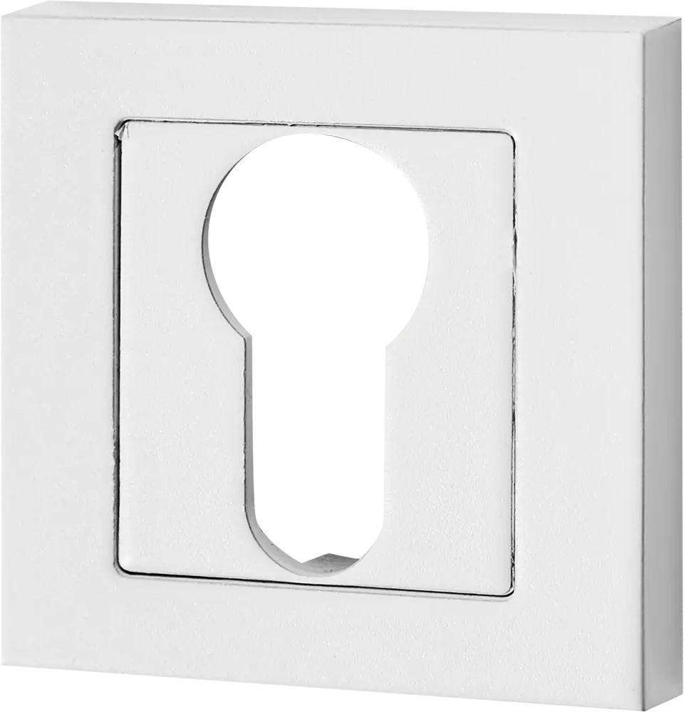 Накладка на замок Proffero белая матовая 71x50 мм для входных дверей 89348767