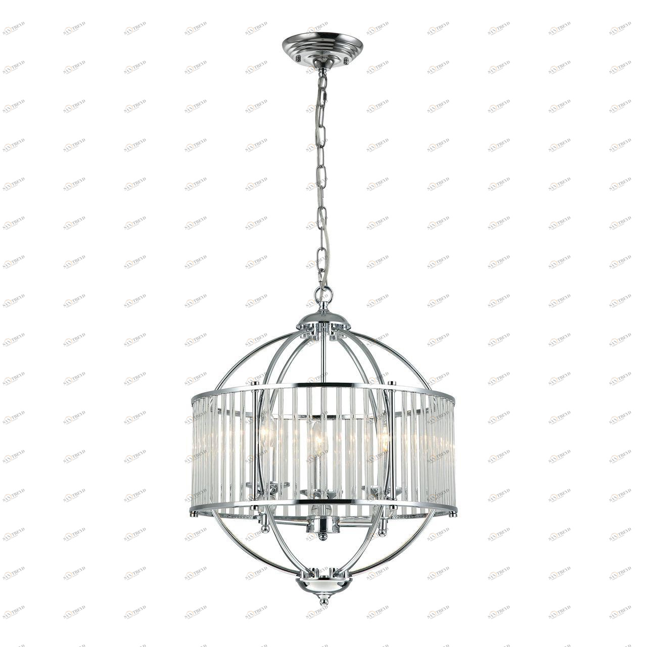 Подвесная люстра Divinare 3004/02 SP-3 DIVINARE ДИЗАЙНЕРСКИЕ 108095 Хром 