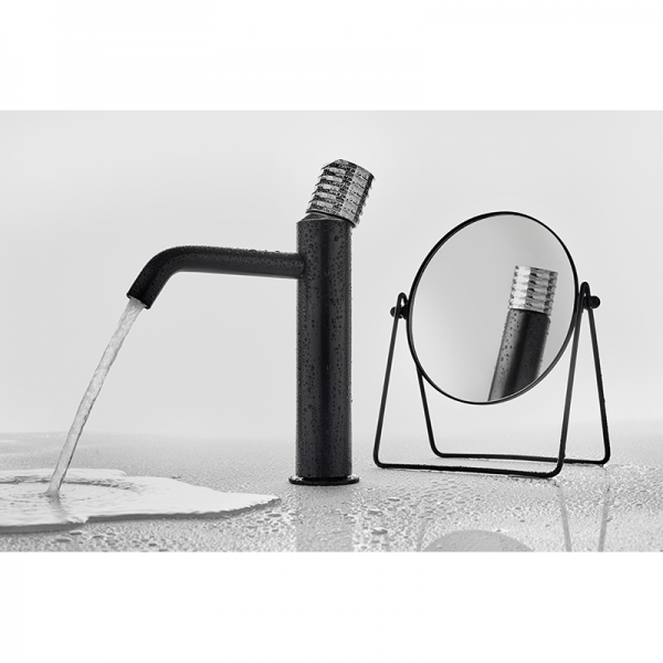 75510752 PREMIUM Черный Умывальник смеситель Черный-Хром GRB MIXERS Aura - Вид №2