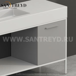 SD4548NO2 Тумба с открывающейся правой створкой (с 1 стеклянной полкой) Globo