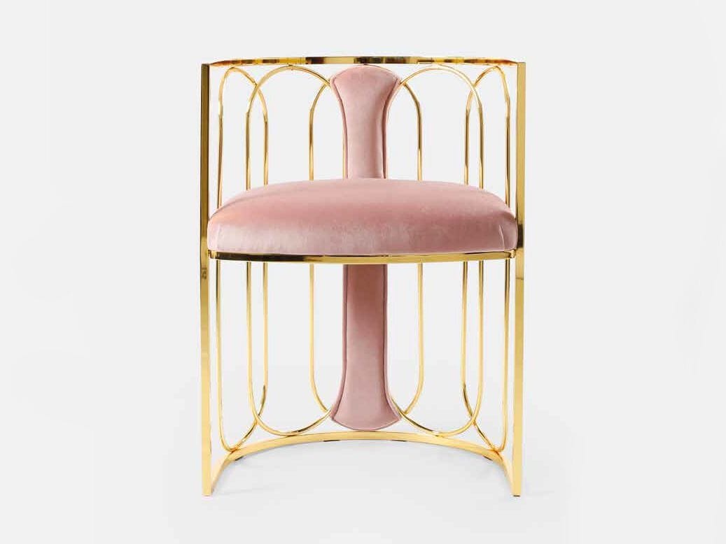 Латунный стул с мягким сиденьем Galbiati Exclusive Interiors ARCH-00030034