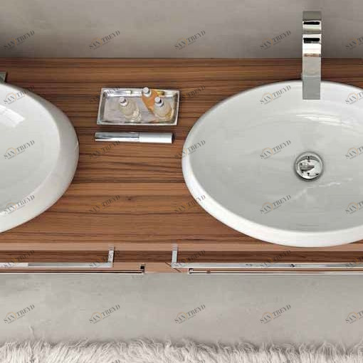 5495 Накладная раковина на столешницу  овальная Arbi 