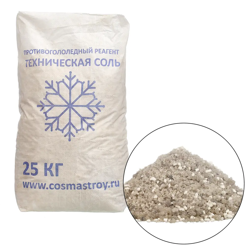 Santreyd Техническая соль противогололедная 25 кг - эффективность до -15°С 89271027 STLM-1548004 - Вид №5