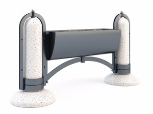 Плантатор из оцинкованной стали