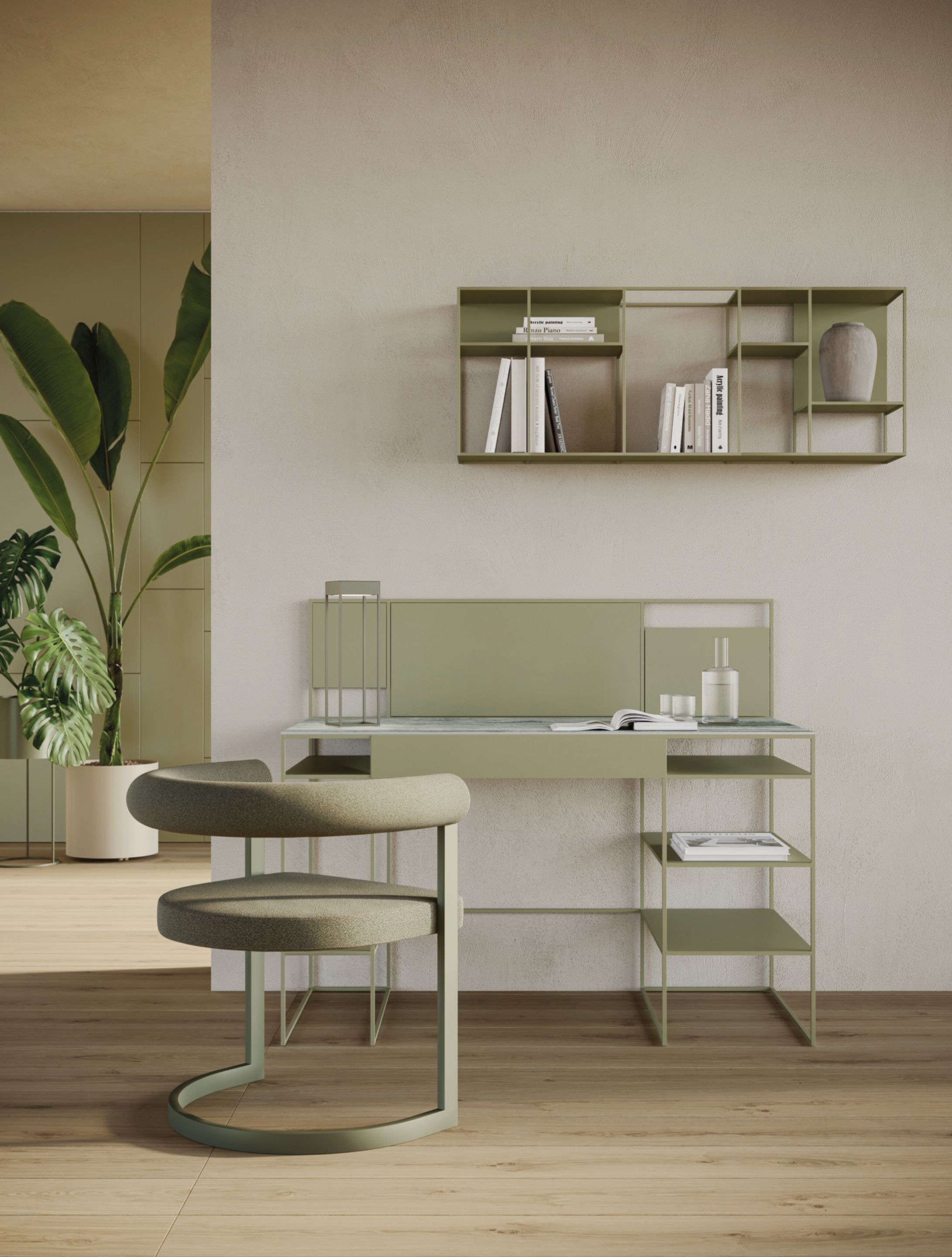 Книжный шкаф из металла Ronda Design Levia ARCH-00052150 - Вид №1