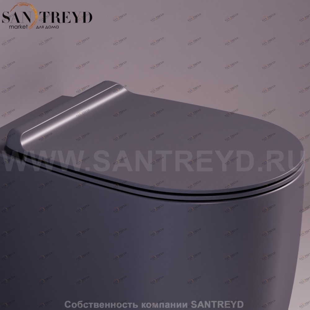 VI004D03ANTRACITEMATTCR Крышка сиденье для унитаза Simas Vignoni