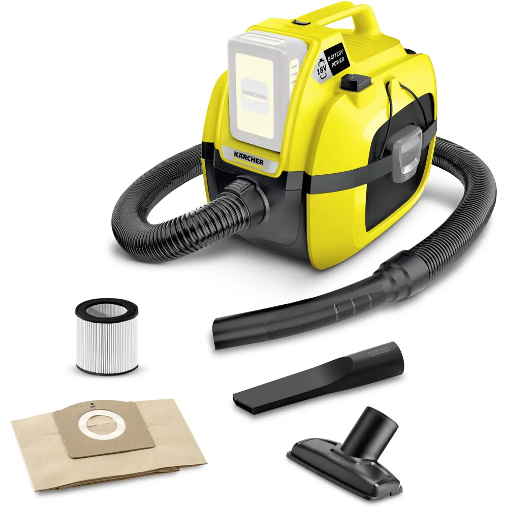 Пылесос Karcher WD 1 Compact Battery 7 л 230 Вт 82114287 STLM-2200316 