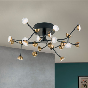 Металлический светодиодный потолочный светильник