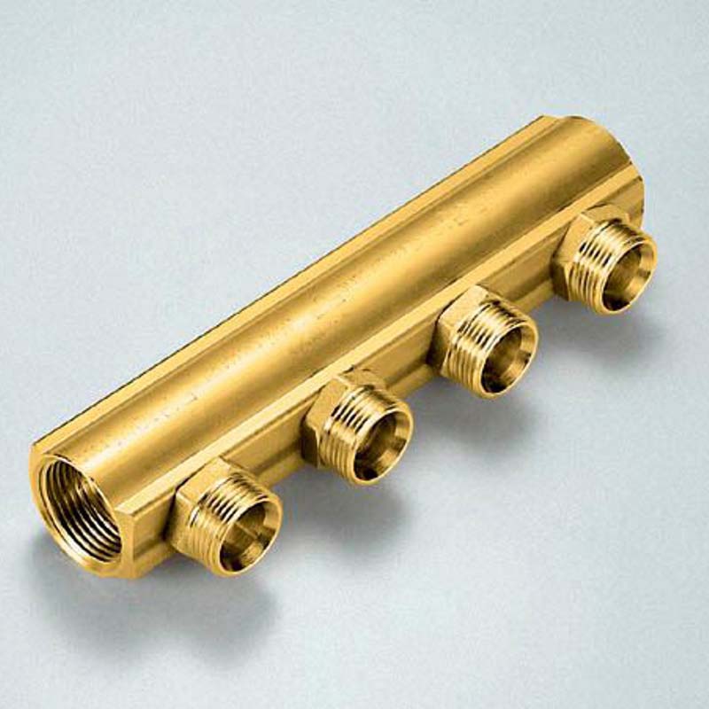 Коллектор ВВ 1"1/4 магистральный TIEMME 8 выходов 3/4"ЕК 50мм 1970045