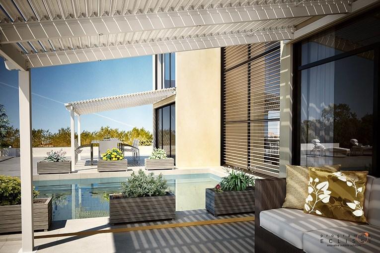 DIRELLO Пристроенная пергола с регулируемыми жалюзи sun-id-1467444 - Вид №2