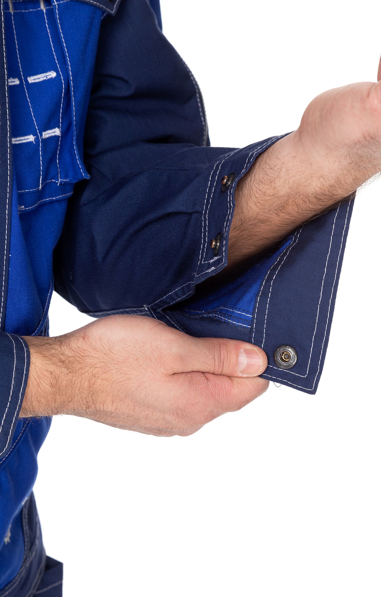 68808 Костюм "Прогресс" темно-синий с васильком  Летняя спецодежда  размер 52-54/170-176  - Вид №14