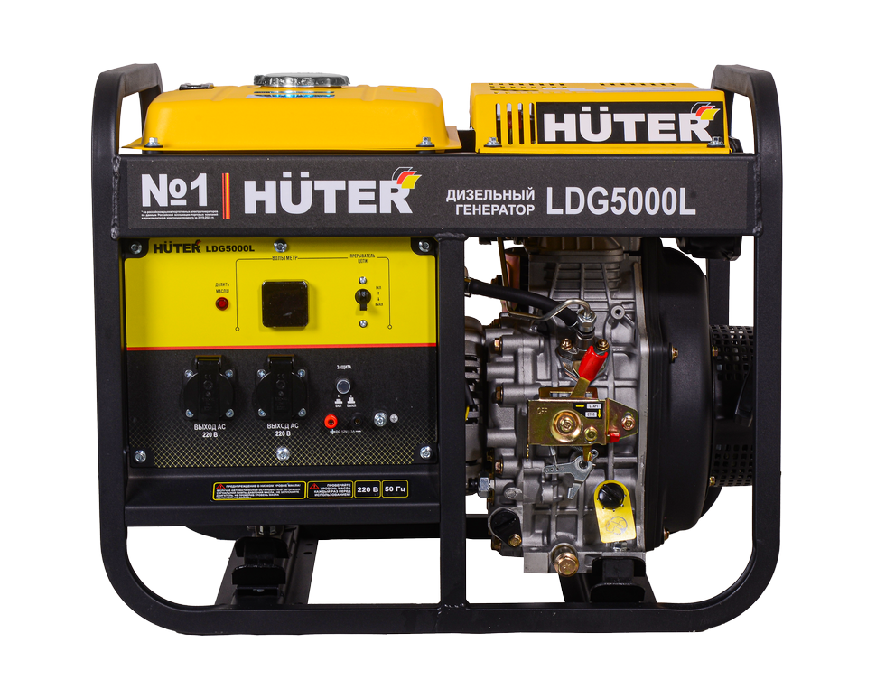 Электрогенератор  дизельный  Huter LDG 5000L 9100485 STDN-0016182 - Вид №1