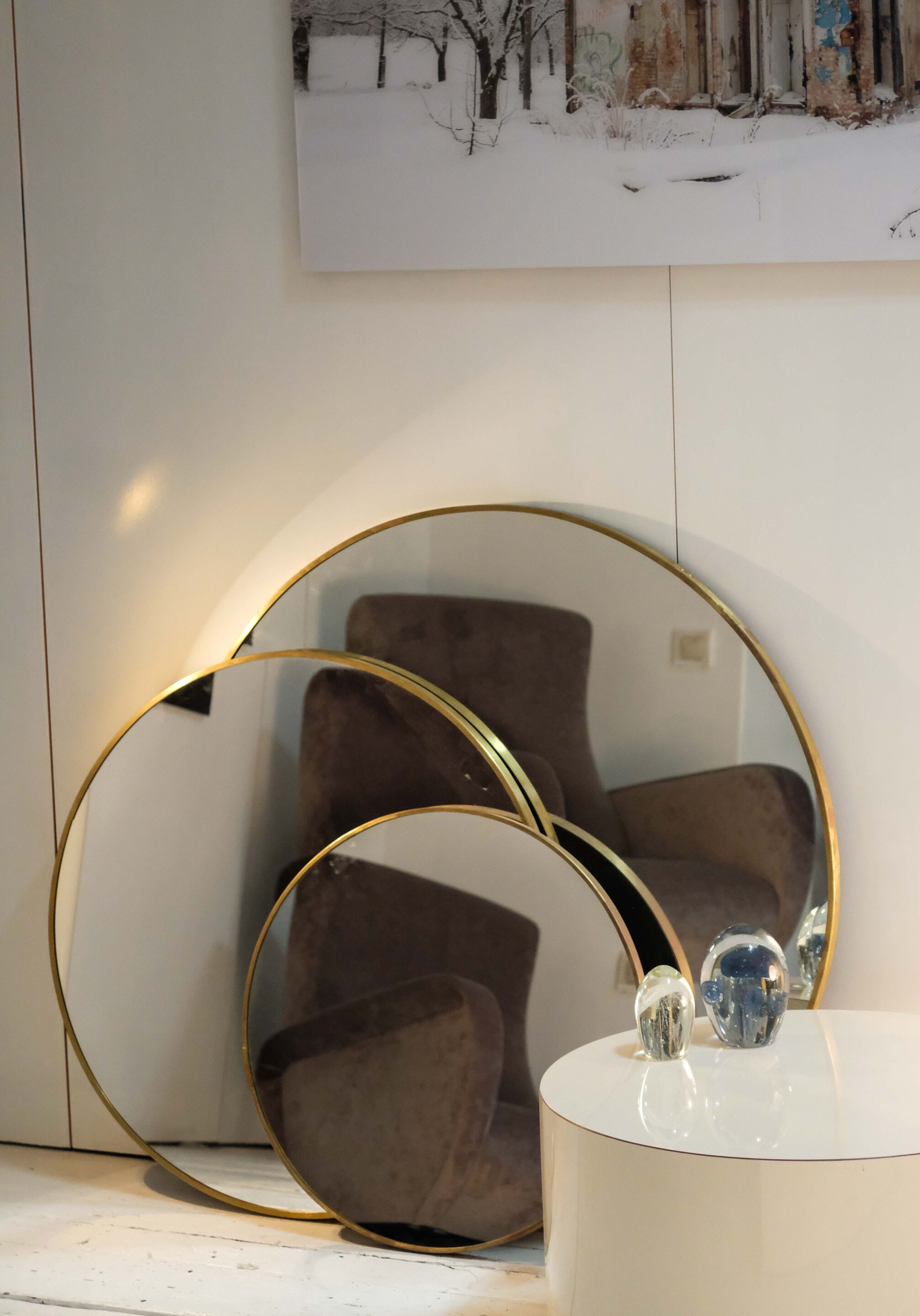 Настенное круглое зеркало с рамкой Jover+Valls SPECCHIO ARCH-00136409 - Вид №13