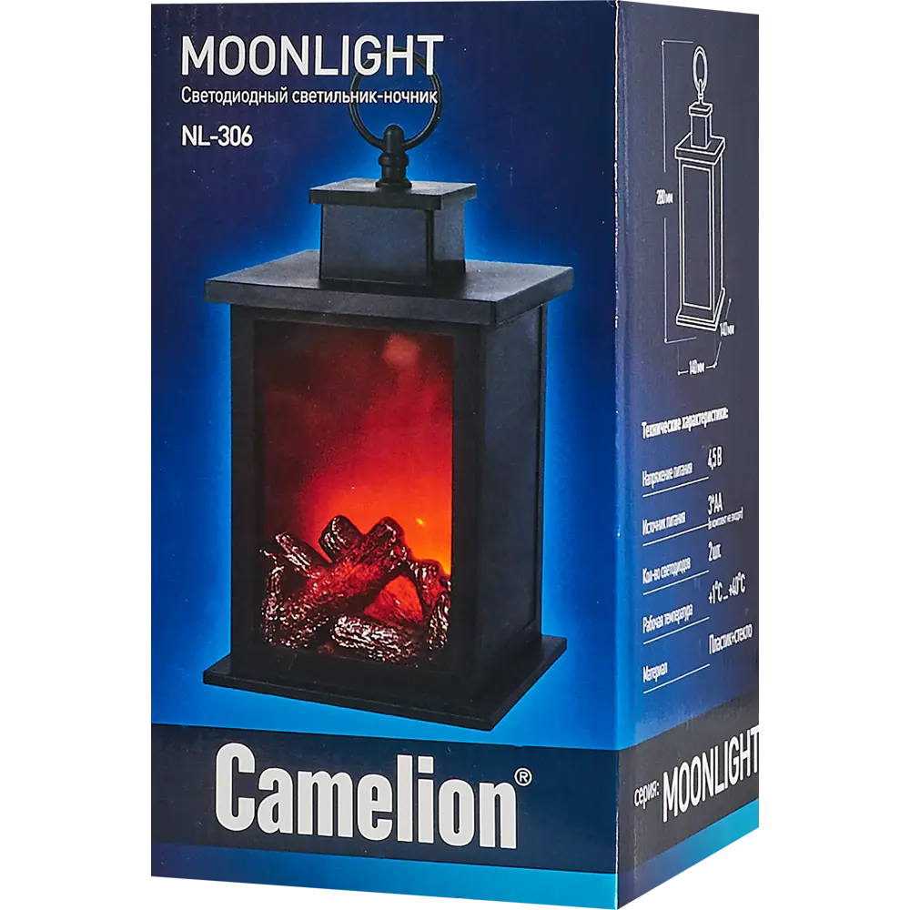 Ночник светодиодный Camelion NL-306 «Камин», на батарейках STLM-2191032 - Вид №7