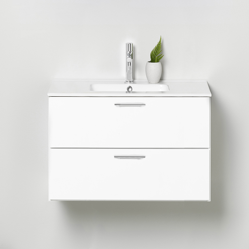 20071210 Afton Шкаф Для Умывальника 800 Белый, Мягкое Закрытие Westerbergs Белый 