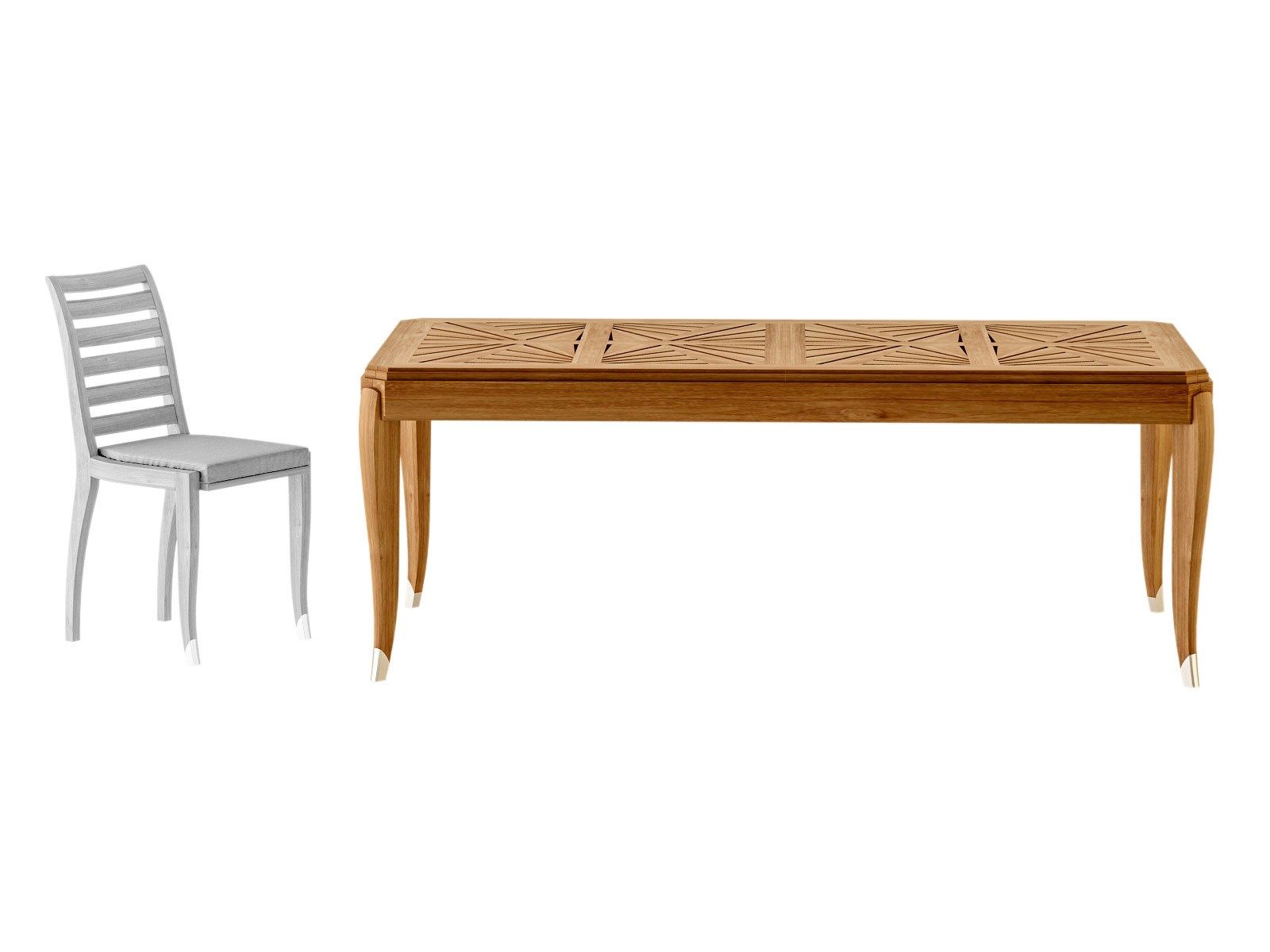 Выдвижной ТИК прямоугольный садовый стол ASTELLO Jonquille ARCH-00037072 - Вид №1