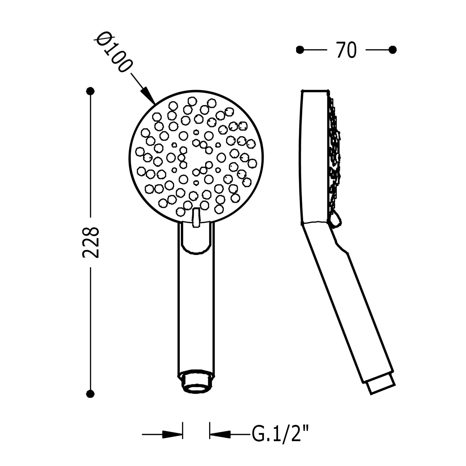 Ручной душ L100+-134748 TRES Showers - Вид №1