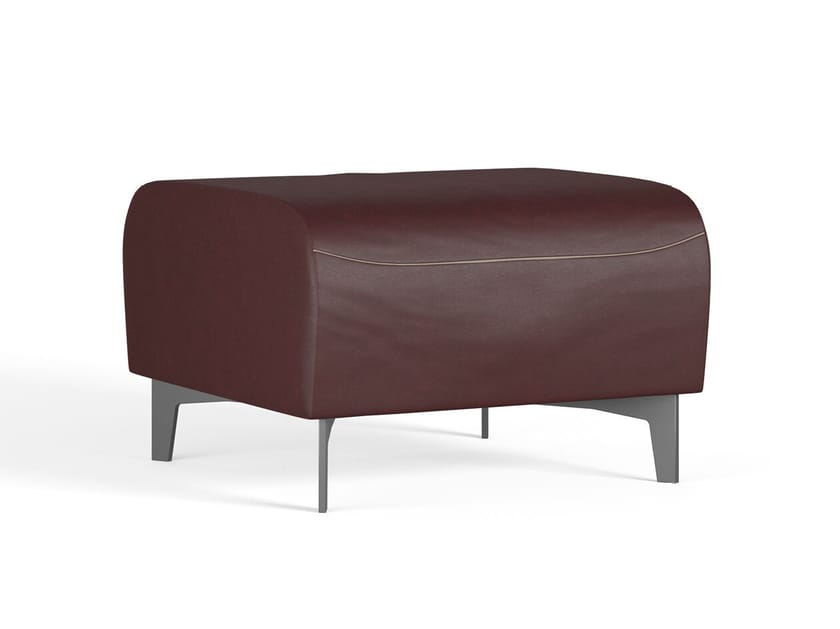 Кожаный прямоугольный пуф Borzalino ARCH-00084599