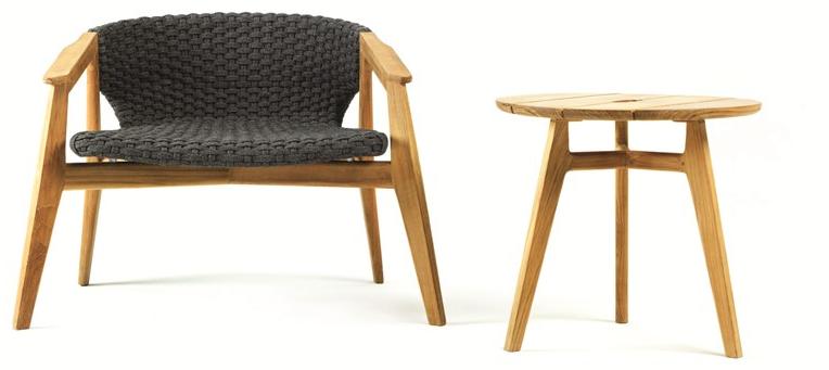 Ethimo Садовое кресло из синтетической ткани с подлокотниками Knit Knitpo01 - Вид №19