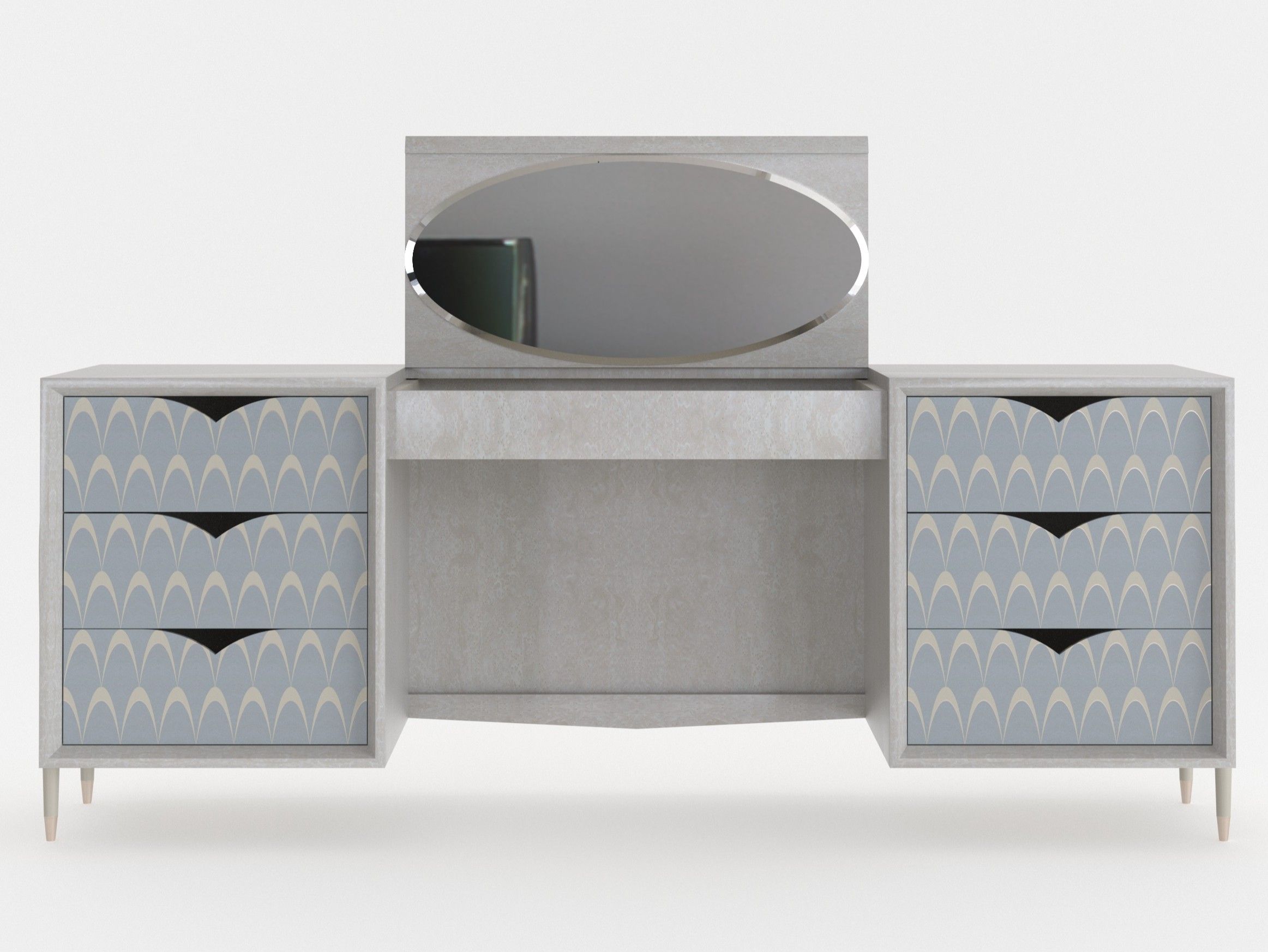 Туалетный столик из шпона Mantellassi 1926 Павлин ARCH-00100298