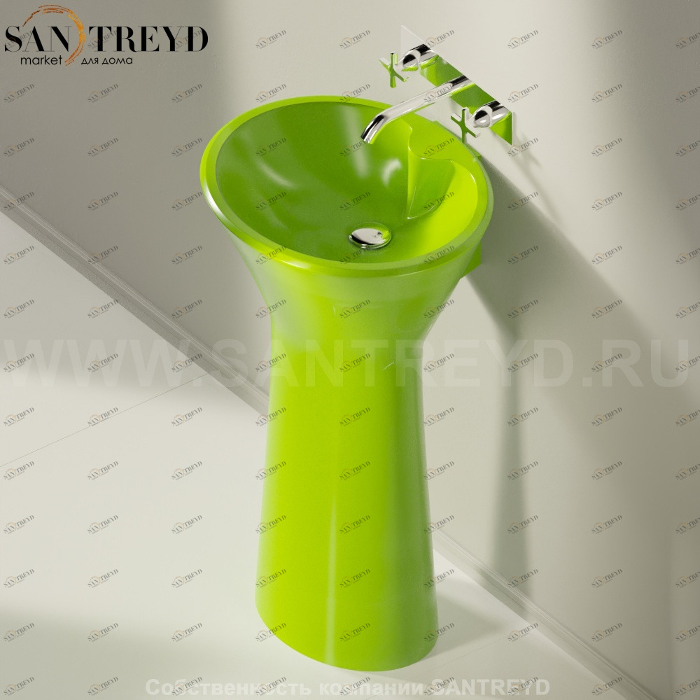 ACER0790LL Напольная раковина стоящая овальная Agape 