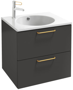 EB2520-R8-E52 Тумба под столешницу 60 см, 2 ящика, золотая ручка JACOB DELAFON ODÉON RIVE GAUCHE