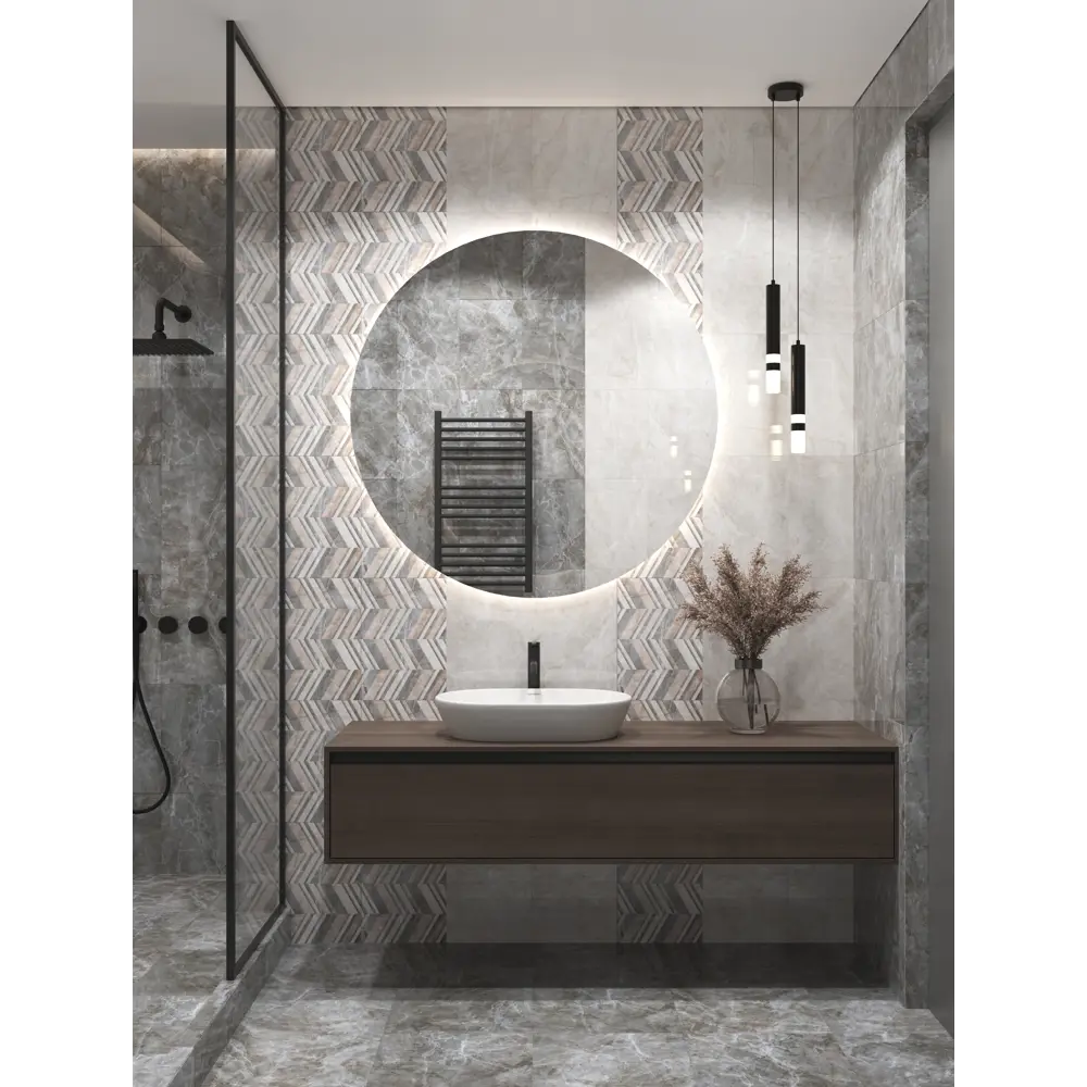 Керамическая плитка Axima Гудзон для стен 28×40 см темно-серый 88034625 STLM-0947262 - Вид №1