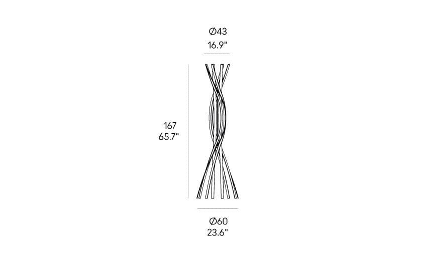 Напольная вешалка из бука Casamania & Horm Twist ARCH-00090104 - Вид №6