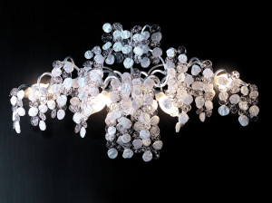 Стеклянный светодиодный настенный светильник