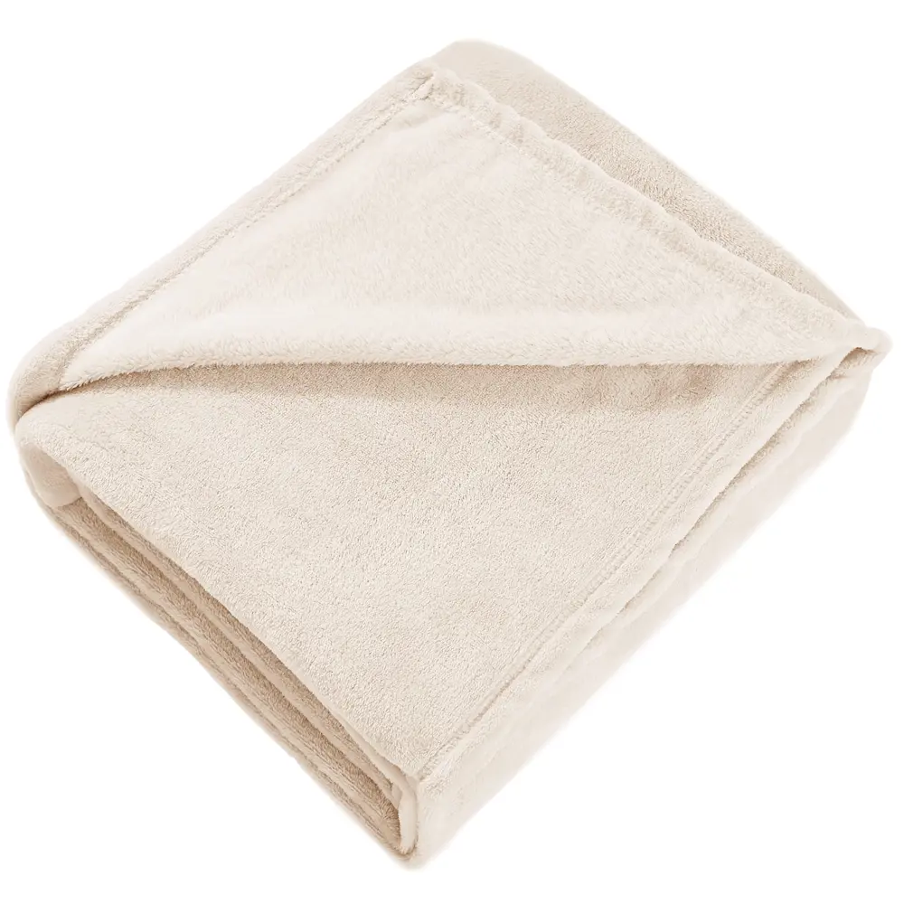 Плед Orel 140x200 см велсофт цвет бежевый СТОЛИЦА ТЕКСТИЛЯ STLM-2144273